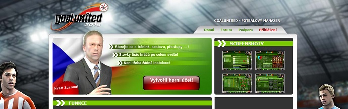 Goalunited homepage