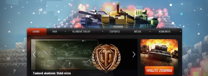 World of Tanks homepage